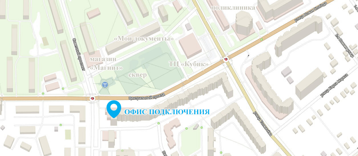 Схема проезда в Ивантеевские кабельные сети